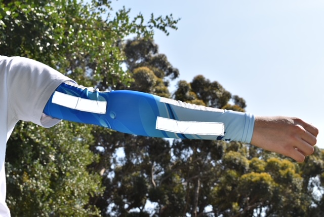 SeeMee Reflective Arm Sleeves Ocean SMALL - Image 2